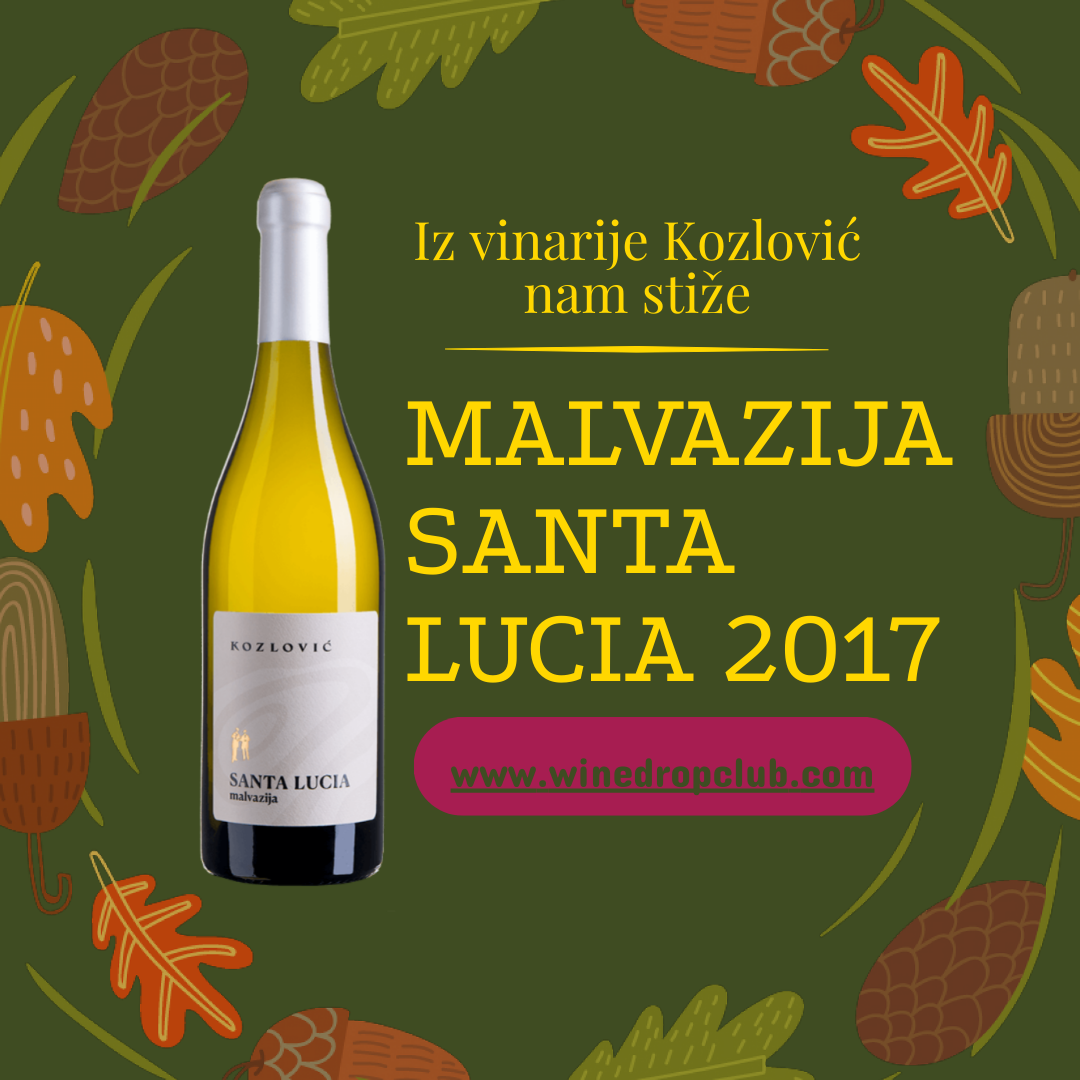 Da li ste probali novu berbu Malvazije Santa Lucie vinarije Kozlović?